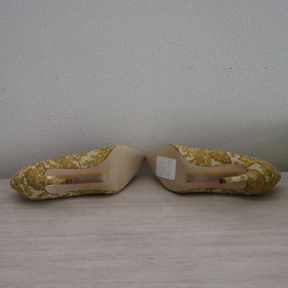 Sam Edelman H37918F704 Sz 6 Hazel Tumeric Fabric Pointed Toe High Heel Pumps $14 - Picture 8 of 14